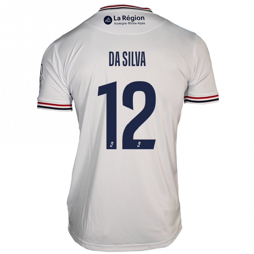 Vaikiškas Damien Da Silva #12 Baltas Išvykos Marškinėliai 2024/25 T-Shirt