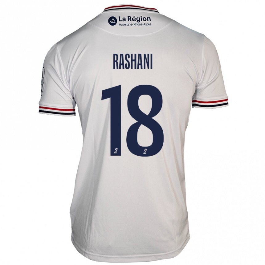 Vaikiškas Elbasan Rashani #18 Baltas Išvykos Marškinėliai 2024/25 T-Shirt