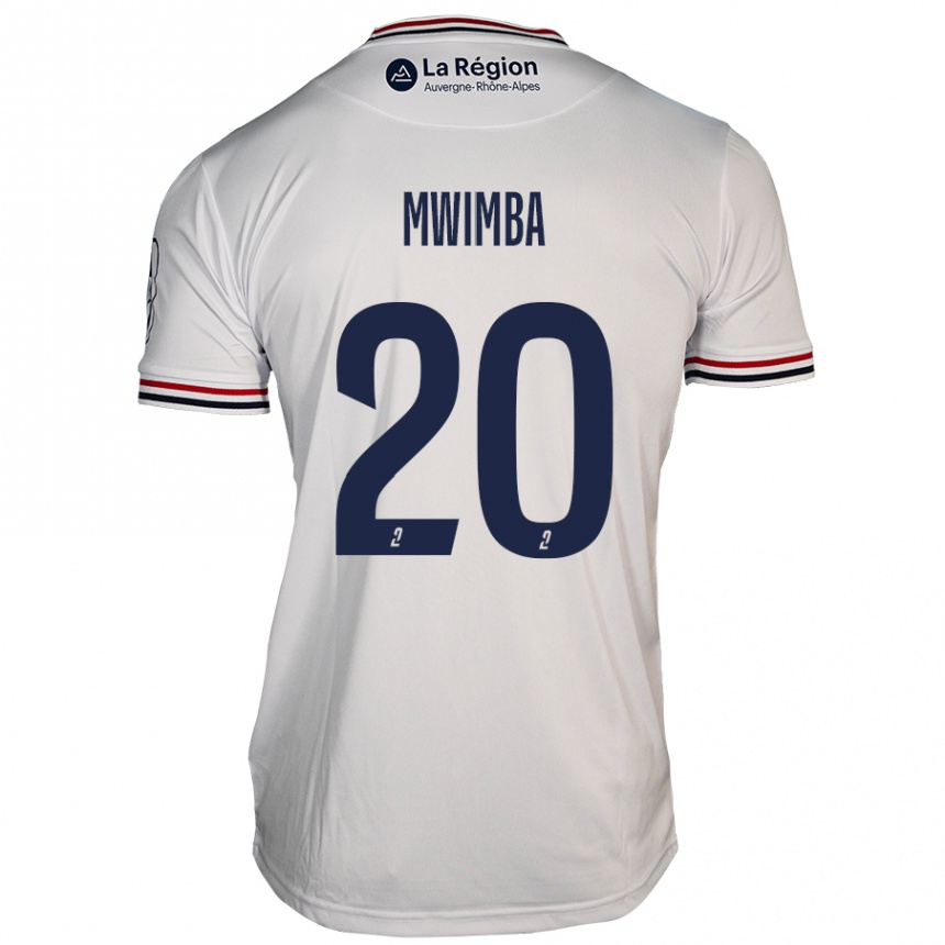 Vaikiškas Josué Mwimba Isala #20 Baltas Išvykos Marškinėliai 2024/25 T-Shirt