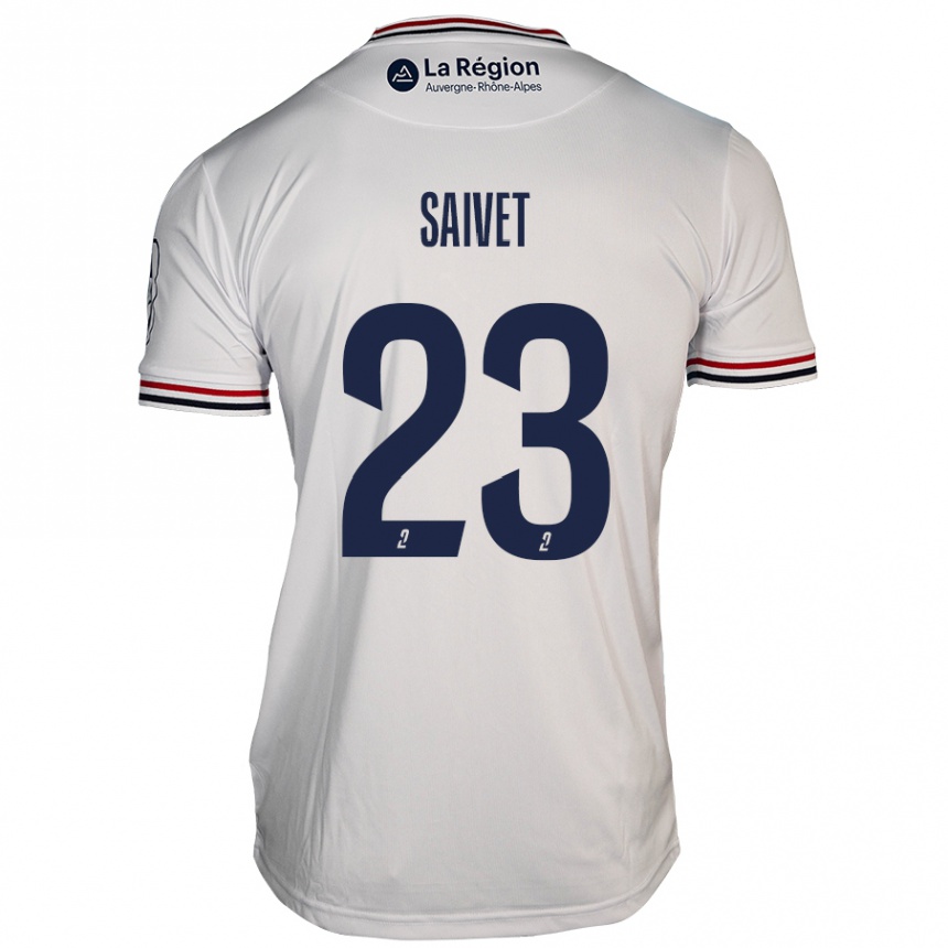 Vaikiškas Henri Saivet #23 Baltas Išvykos Marškinėliai 2024/25 T-Shirt