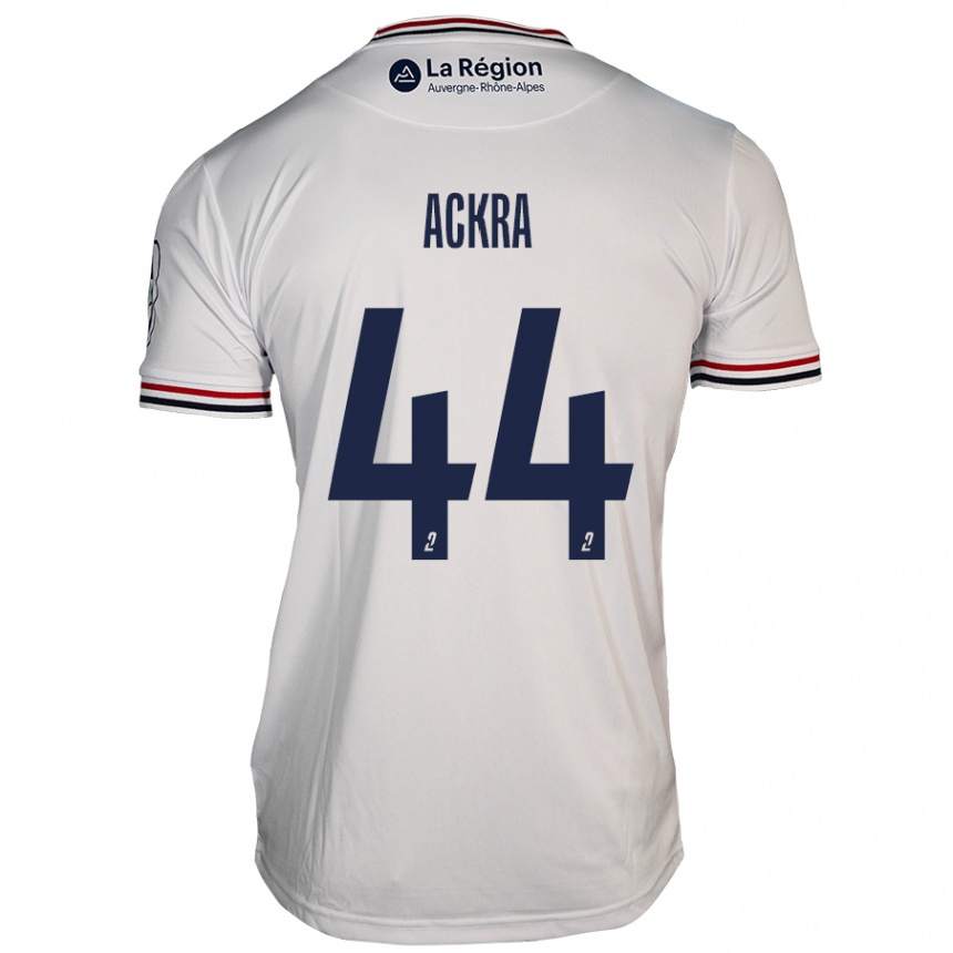 Vaikiškas Allan Ackra #44 Baltas Išvykos Marškinėliai 2024/25 T-Shirt