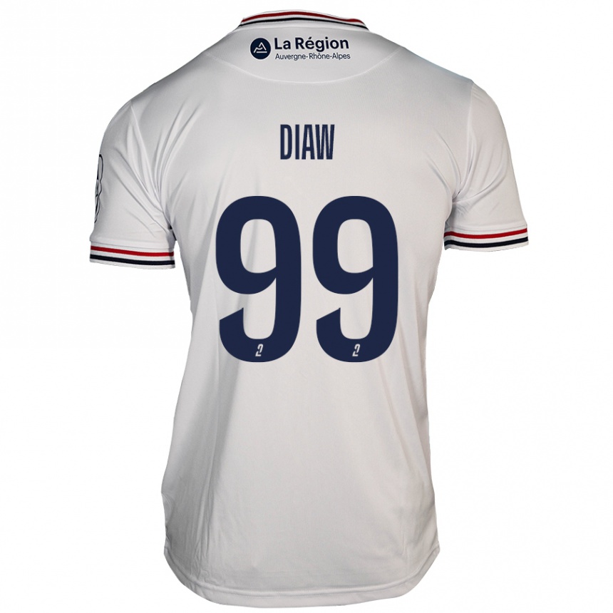 Vaikiškas Mory Diaw #99 Baltas Išvykos Marškinėliai 2024/25 T-Shirt