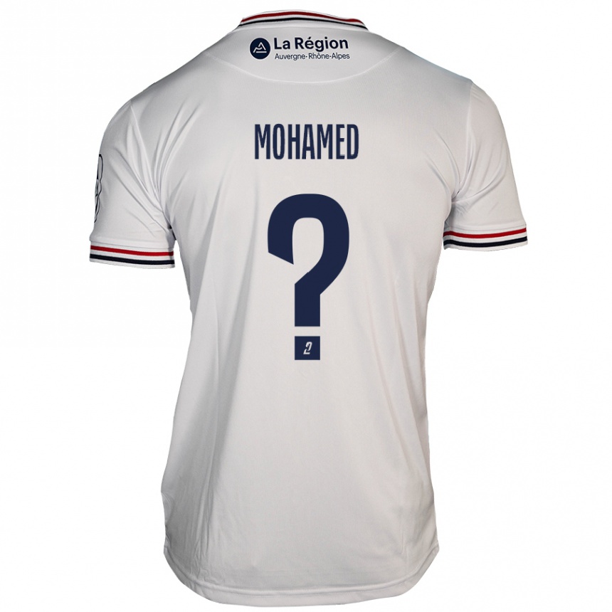 Vaikiškas Yassine Mohamed #0 Baltas Išvykos Marškinėliai 2024/25 T-Shirt