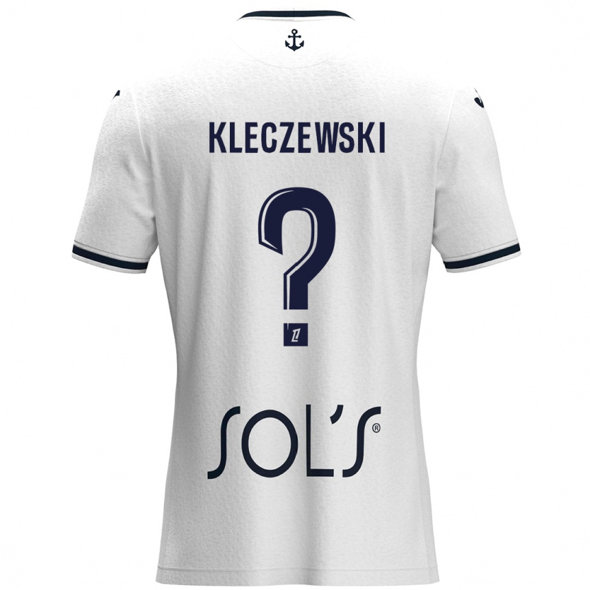 Vaikiškas Louise Kleczewski #0 Balta Tamsiai Mėlyna Išvykos Marškinėliai 2024/25 T-Shirt