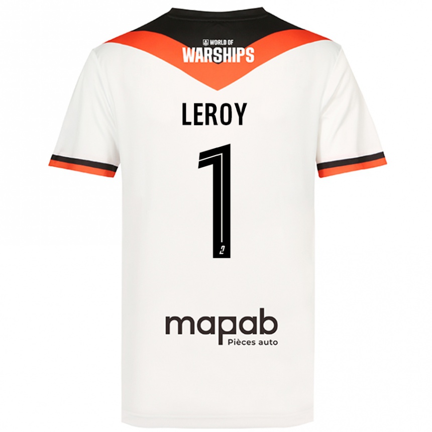 Vaikiškas Benjamin Leroy #1 Baltas Išvykos Marškinėliai 2024/25 T-Shirt