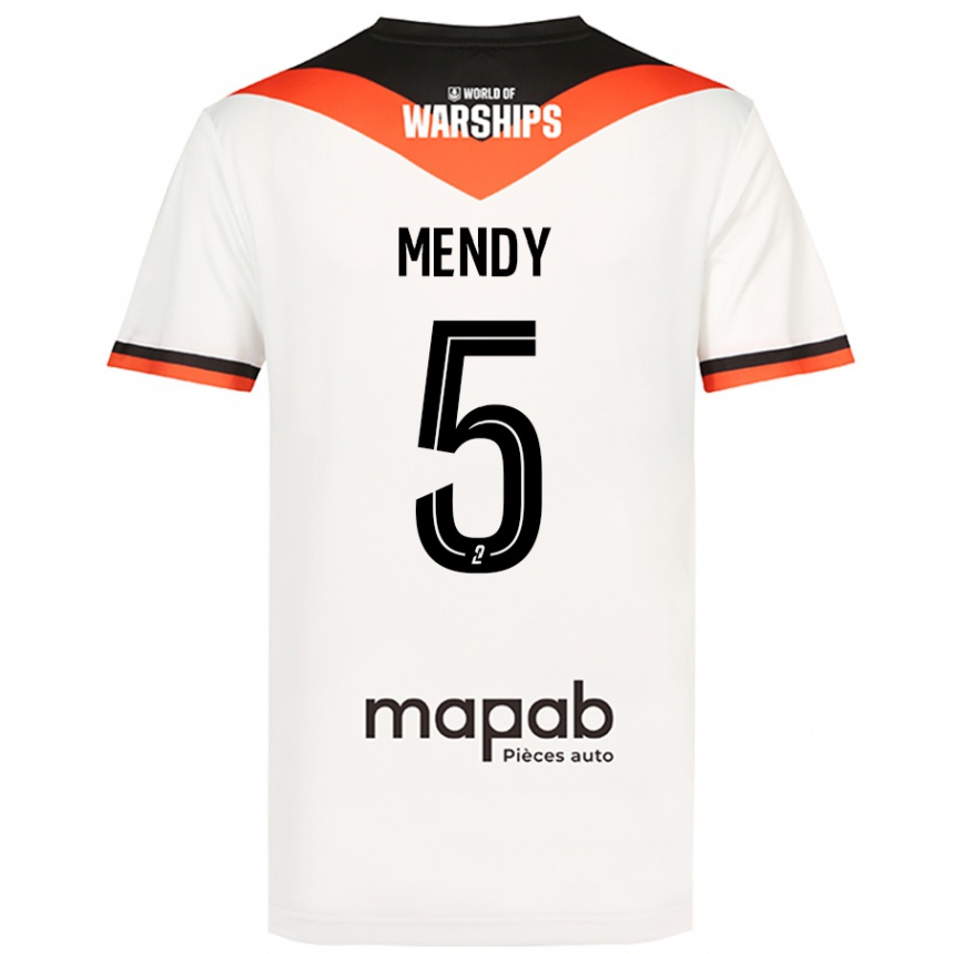 Vaikiškas Benjamin Mendy #5 Baltas Išvykos Marškinėliai 2024/25 T-Shirt