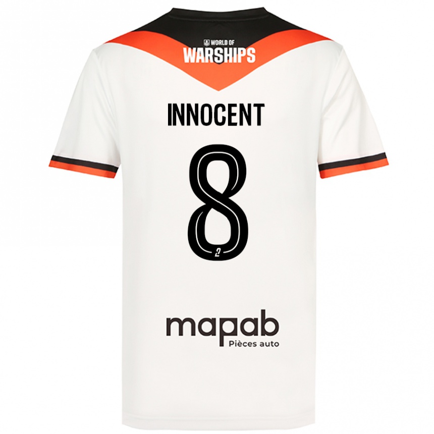 Vaikiškas Bonke Innocent #8 Baltas Išvykos Marškinėliai 2024/25 T-Shirt