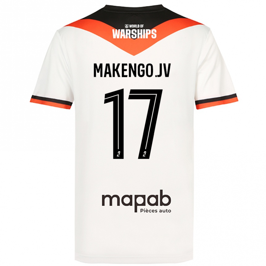 Vaikiškas Jean-Victor Makengo #17 Baltas Išvykos Marškinėliai 2024/25 T-Shirt