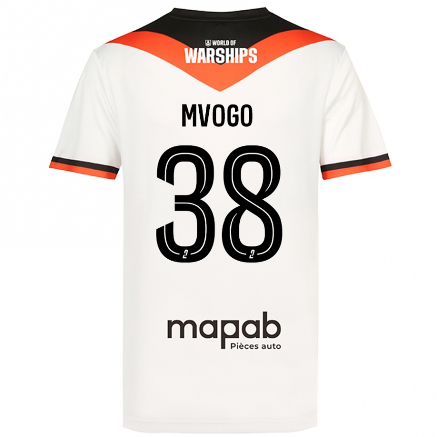 Vaikiškas Yvon Mvogo #38 Baltas Išvykos Marškinėliai 2024/25 T-Shirt