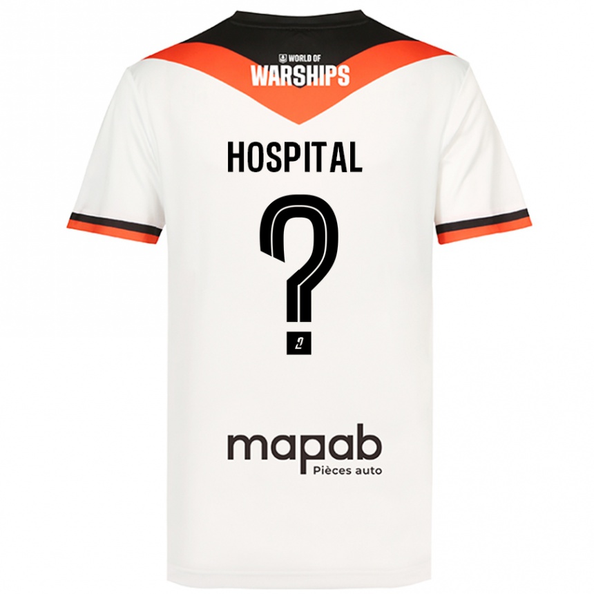 Vaikiškas Alex Hospital #0 Baltas Išvykos Marškinėliai 2024/25 T-Shirt