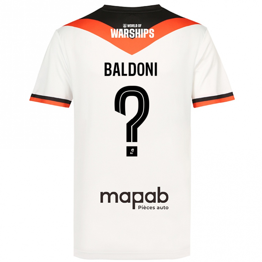 Vaikiškas Sohan Baldoni #0 Baltas Išvykos Marškinėliai 2024/25 T-Shirt