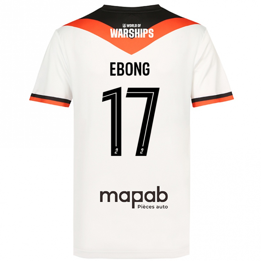 Vaikiškas Arthur Ebong #17 Baltas Išvykos Marškinėliai 2024/25 T-Shirt