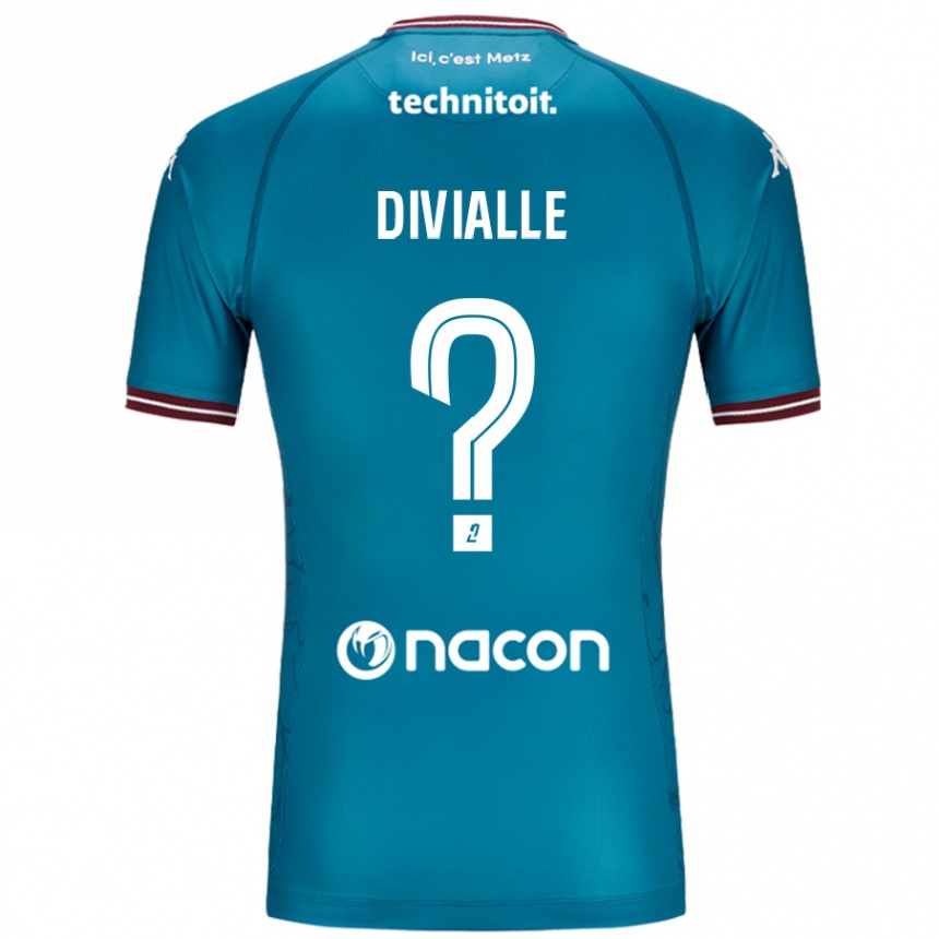 Vaikiškas Charles Divialle #0 Bleu Benzinas Išvykos Marškinėliai 2024/25 T-Shirt