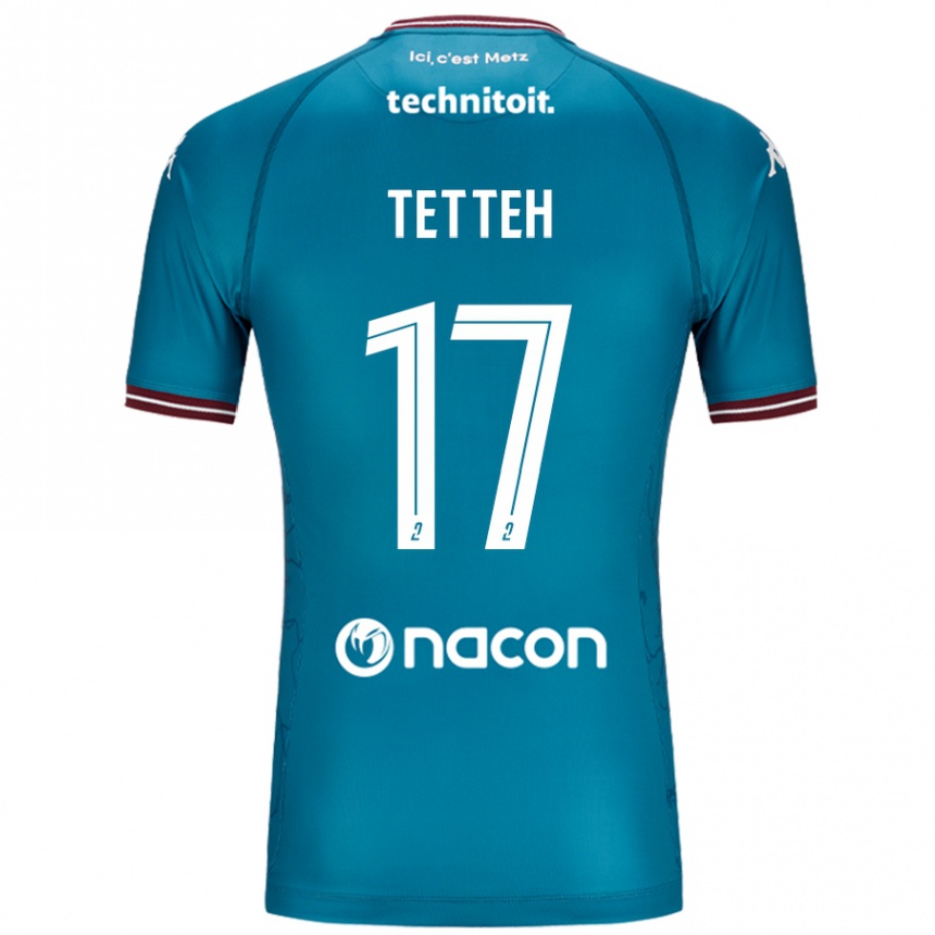 Vaikiškas Benjamin Tetteh #17 Bleu Benzinas Išvykos Marškinėliai 2024/25 T-Shirt