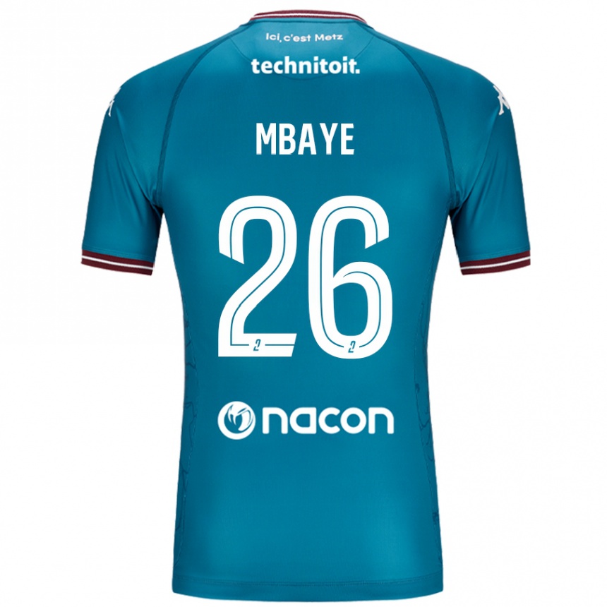 Vaikiškas Malick Mbaye #26 Bleu Benzinas Išvykos Marškinėliai 2024/25 T-Shirt