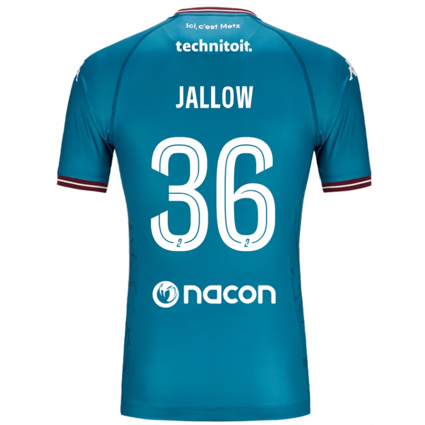 Vaikiškas Ablie Jallow #36 Bleu Benzinas Išvykos Marškinėliai 2024/25 T-Shirt