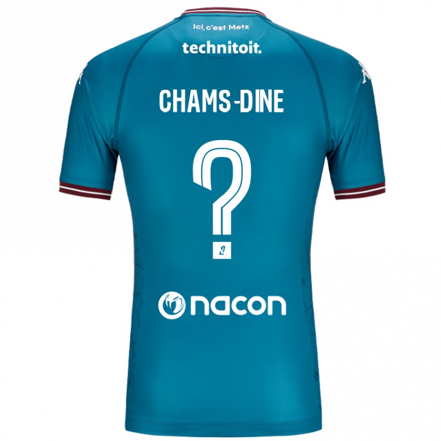 Vaikiškas Adam Chams-Dine #0 Bleu Benzinas Išvykos Marškinėliai 2024/25 T-Shirt