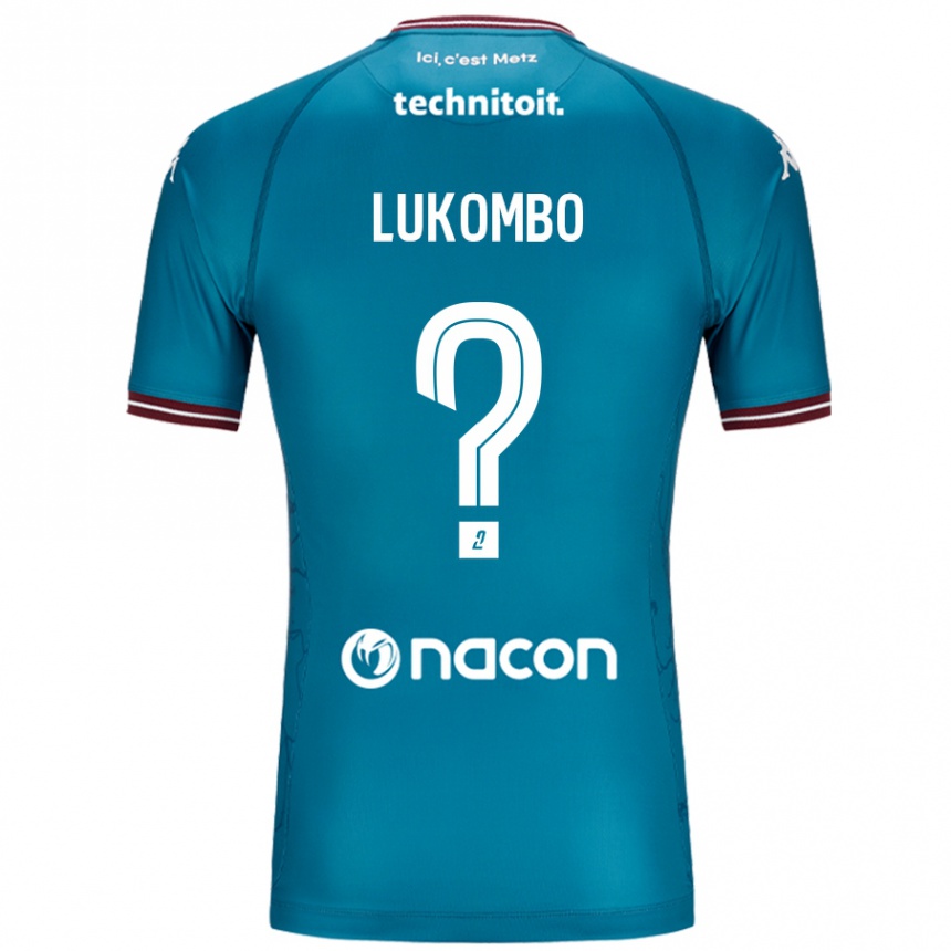 Vaikiškas Joseph Lukombo #0 Bleu Benzinas Išvykos Marškinėliai 2024/25 T-Shirt