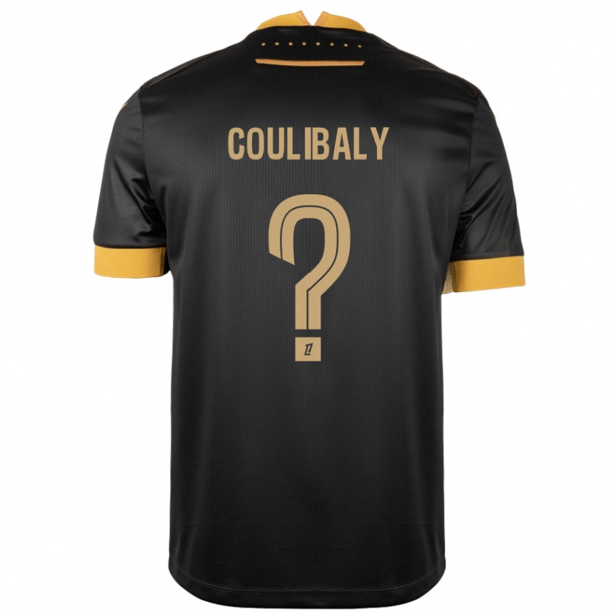 Vaikiškas Dylan Coulibaly #0 Juoda Ruda Išvykos Marškinėliai 2024/25 T-Shirt