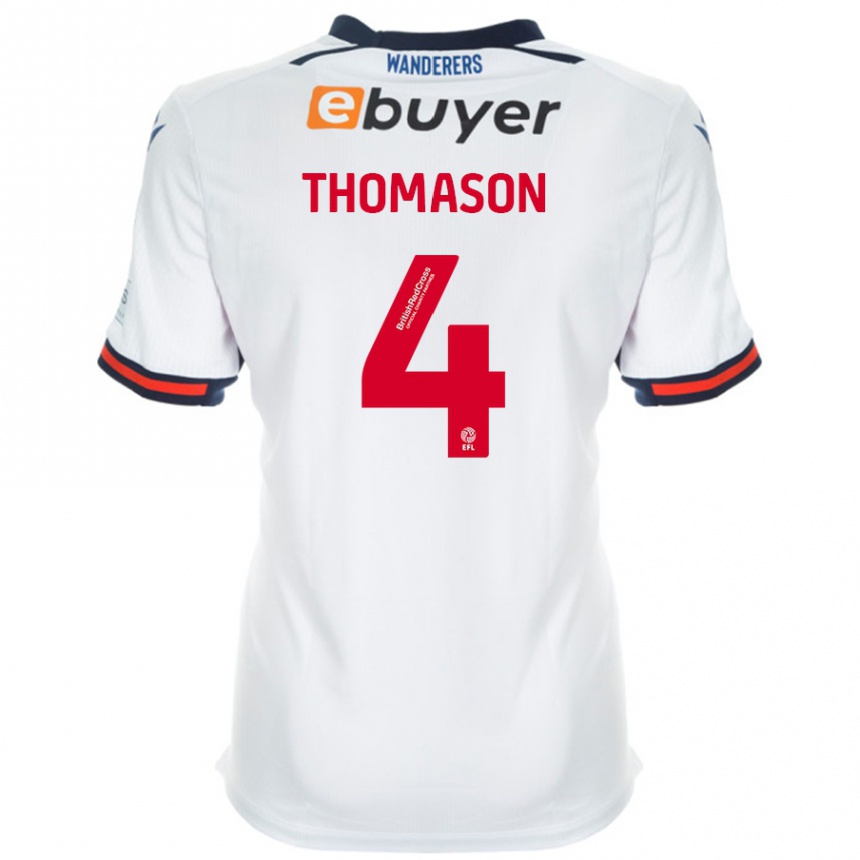 Vyrai George Thomason #4 Baltas Namų Marškinėliai 2024/25 T-Shirt