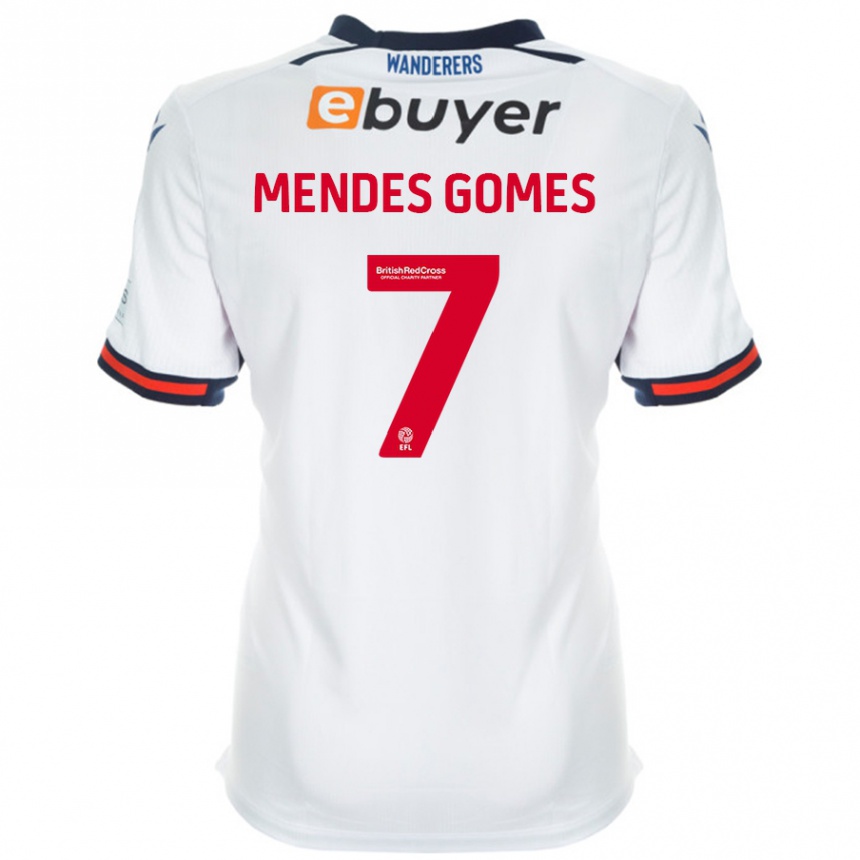 Vyrai Carlos Mendes #7 Baltas Namų Marškinėliai 2024/25 T-Shirt