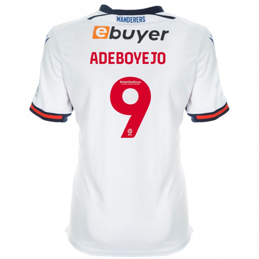 Vyrai Victor Adeboyejo #9 Baltas Namų Marškinėliai 2024/25 T-Shirt