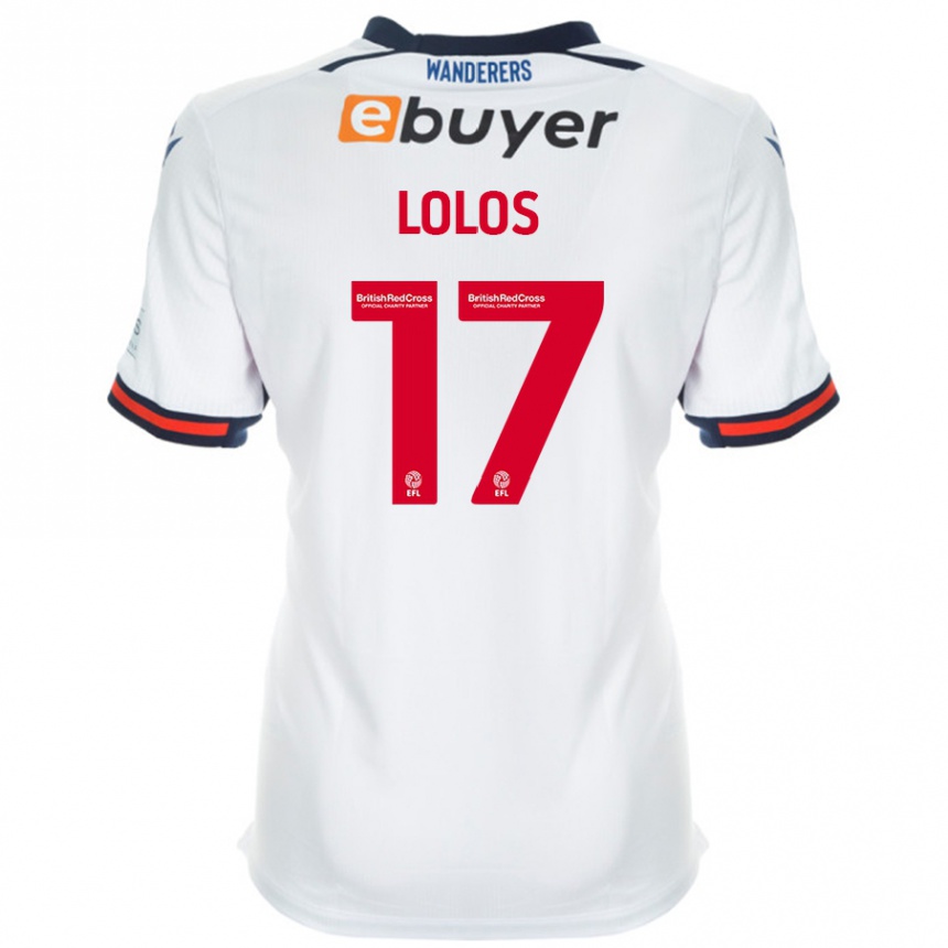 Vyrai Klaidi Lolos #17 Baltas Namų Marškinėliai 2024/25 T-Shirt