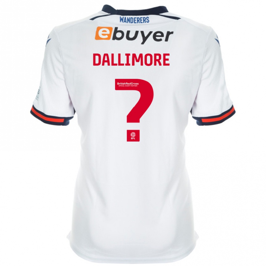 Vyrai Jack Dallimore #0 Baltas Namų Marškinėliai 2024/25 T-Shirt