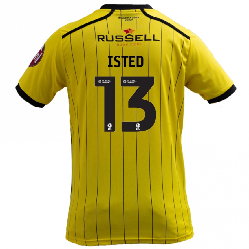 Vyrai Harry Isted #13 Geltona Namų Marškinėliai 2024/25 T-Shirt