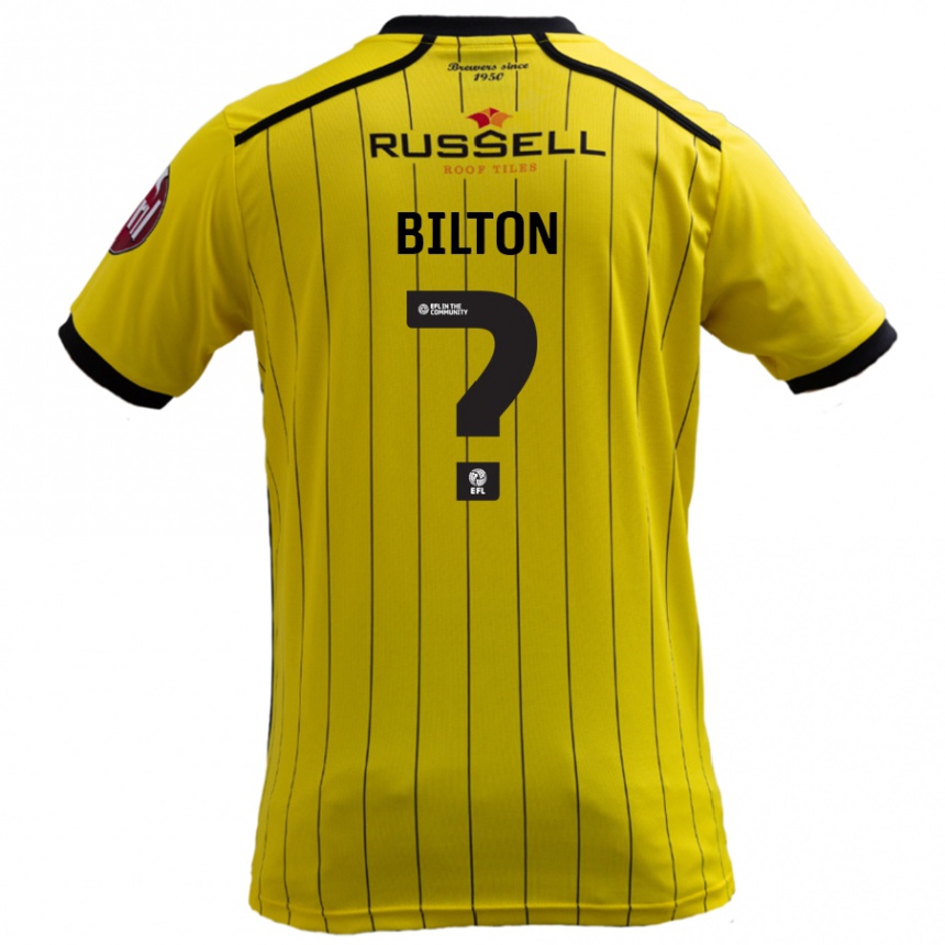 Vyrai Kye Bilton #0 Geltona Namų Marškinėliai 2024/25 T-Shirt