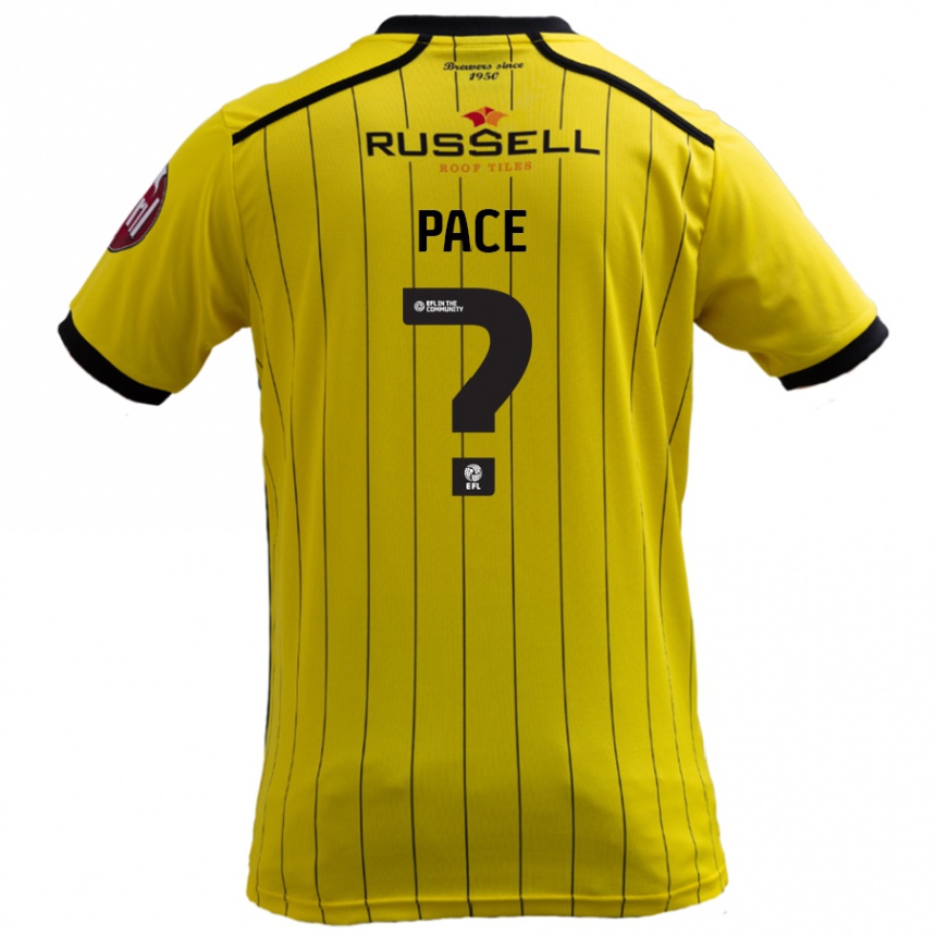 Vyrai Connor Pace #0 Geltona Namų Marškinėliai 2024/25 T-Shirt