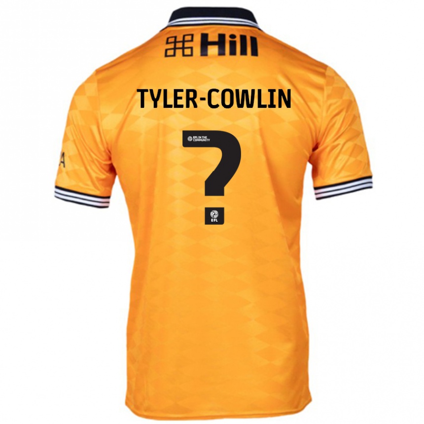 Vyrai Danny Tyler-Cowlin #0 Oranžinė Namų Marškinėliai 2024/25 T-Shirt