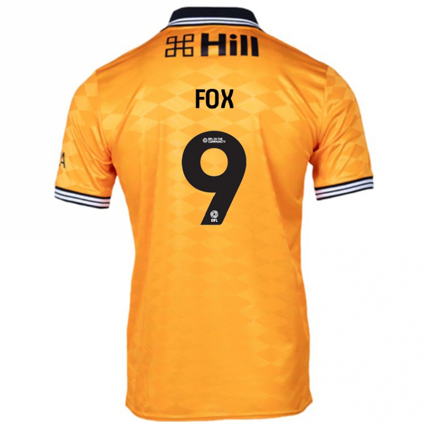 Vyrai Ruth Fox #9 Oranžinė Namų Marškinėliai 2024/25 T-Shirt