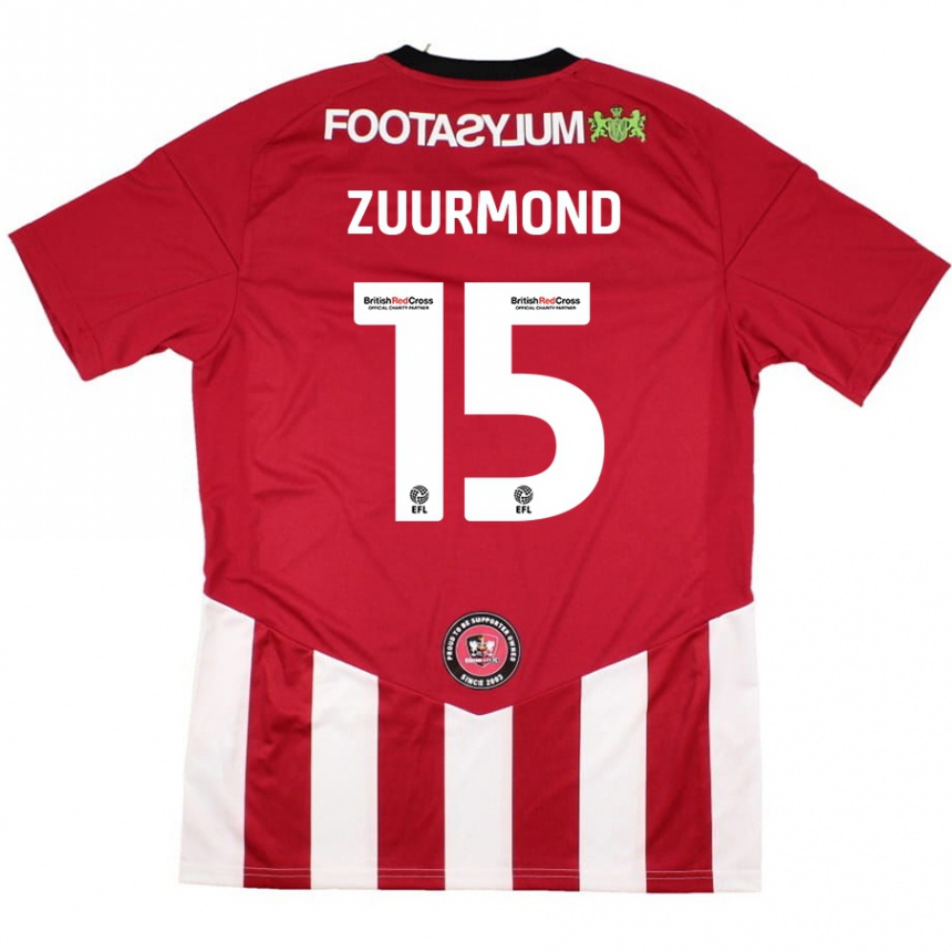 Vyrai Ishbel Zuurmond #15 Raudona Balta Namų Marškinėliai 2024/25 T-Shirt