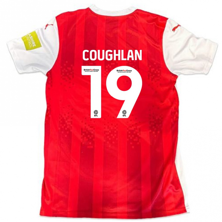 Vyrai Ronan Coughlan #19 Raudona Balta Namų Marškinėliai 2024/25 T-Shirt