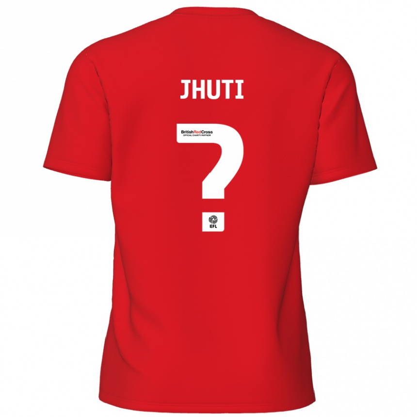 Vyrai Reece Jhuti #0 Raudona Namų Marškinėliai 2024/25 T-Shirt