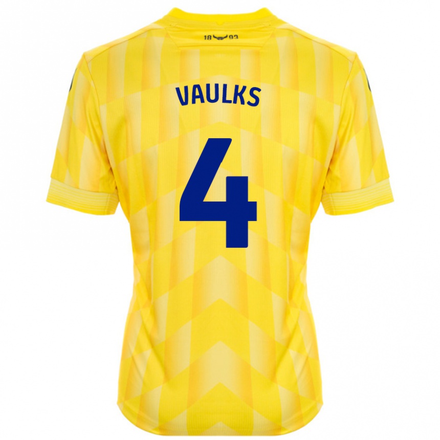 Vyrai Will Vaulks #4 Geltona Namų Marškinėliai 2024/25 T-Shirt