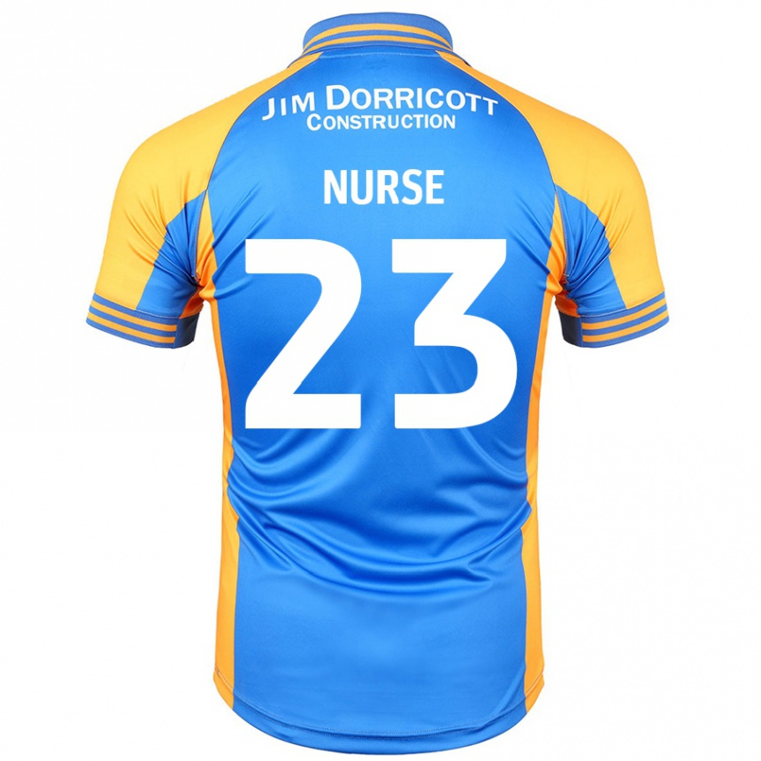 Vyrai George Nurse #23 Mėlynas Gintaras Namų Marškinėliai 2024/25 T-Shirt