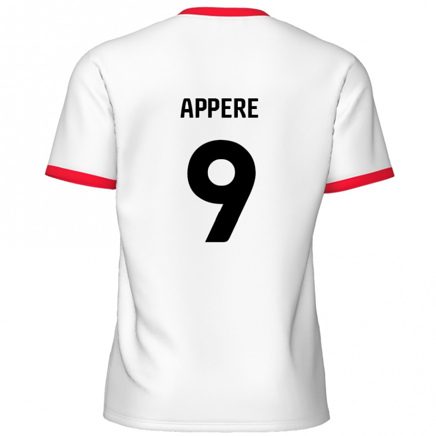 Vyrai Louis Appéré #9 Balta Raudona Namų Marškinėliai 2024/25 T-Shirt