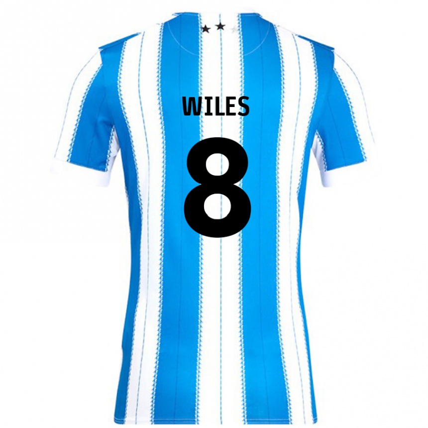 Vyrai Ben Wiles #8 Mėlyna Balta Namų Marškinėliai 2024/25 T-Shirt