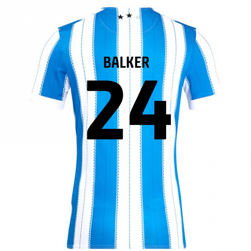 Vyrai Radinio Balker #24 Mėlyna Balta Namų Marškinėliai 2024/25 T-Shirt