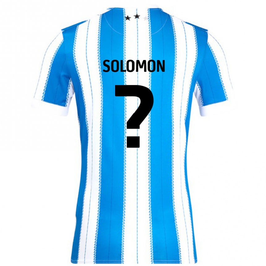 Vyrai Eko Solomon #0 Mėlyna Balta Namų Marškinėliai 2024/25 T-Shirt