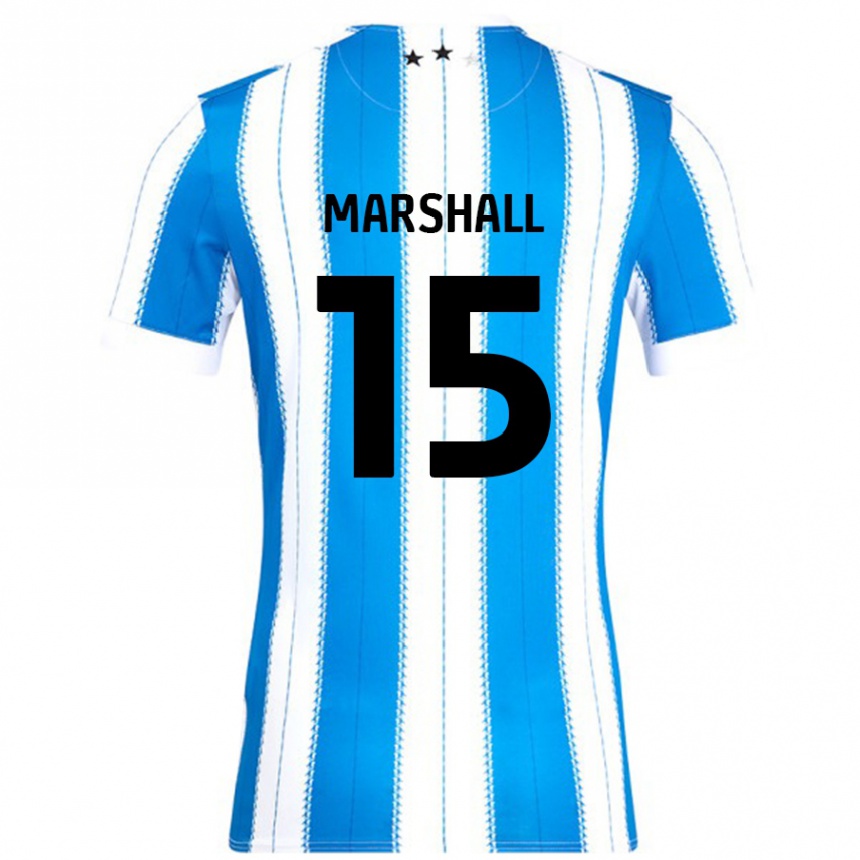 Vyrai Georgia Marshall #15 Mėlyna Balta Namų Marškinėliai 2024/25 T-Shirt