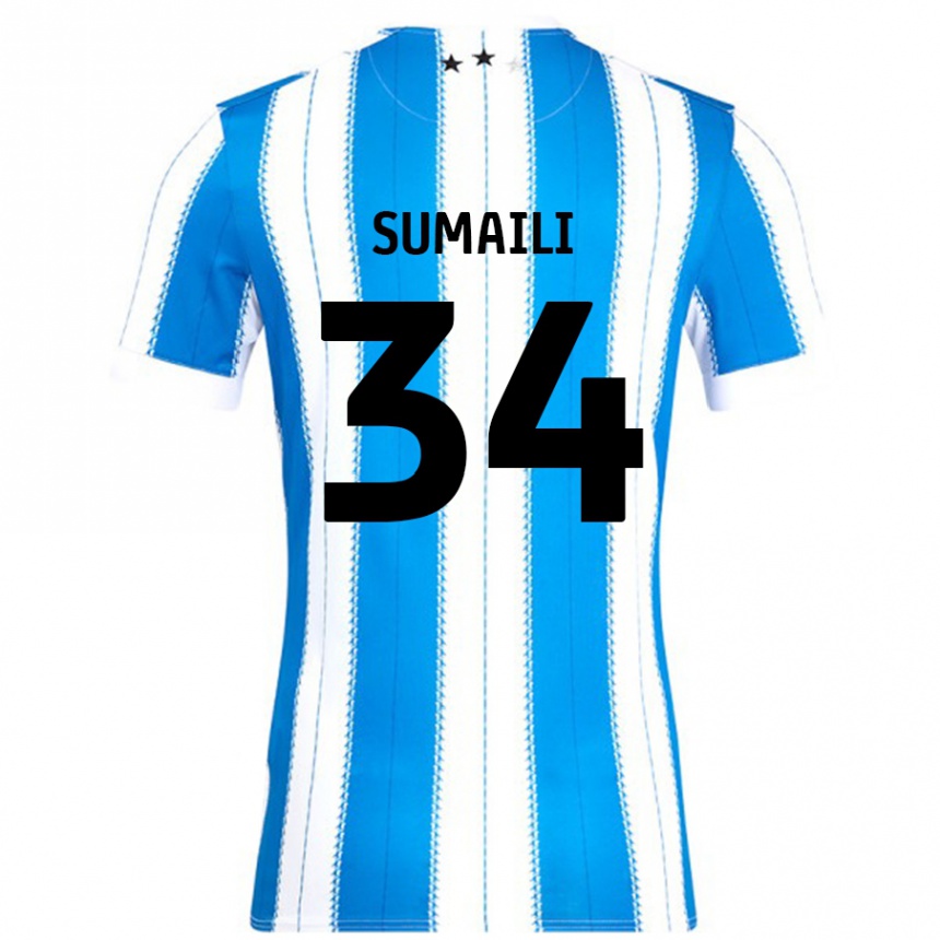 Vyrai Falone Sumaili #34 Mėlyna Balta Namų Marškinėliai 2024/25 T-Shirt