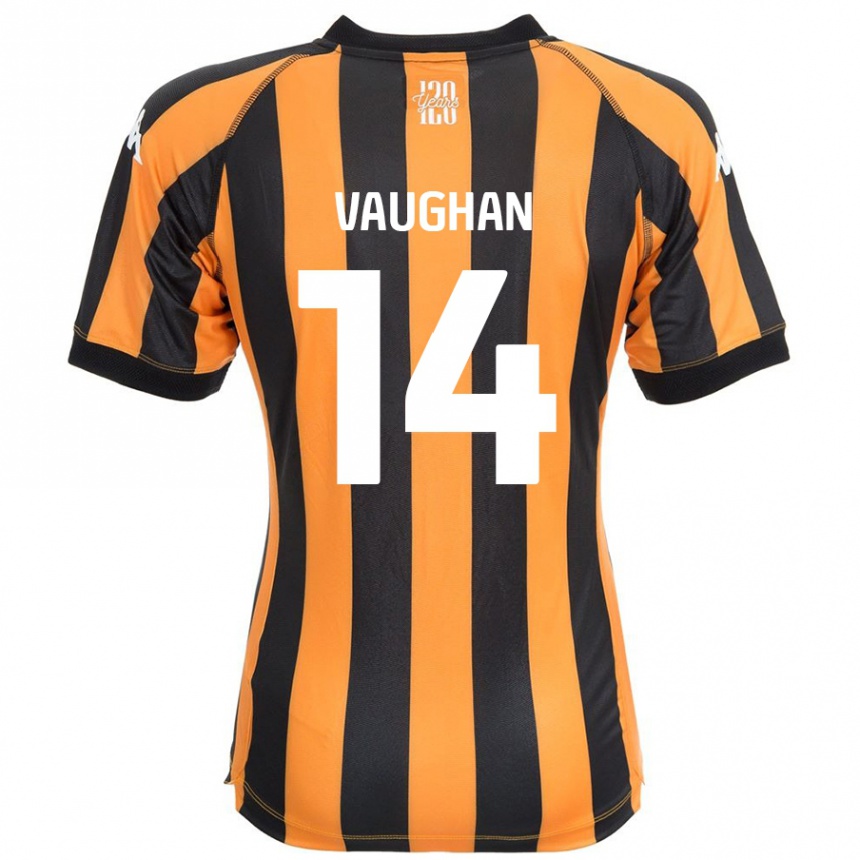 Vyrai Harry Vaughan #14 Juodasis Gintaras Namų Marškinėliai 2024/25 T-Shirt