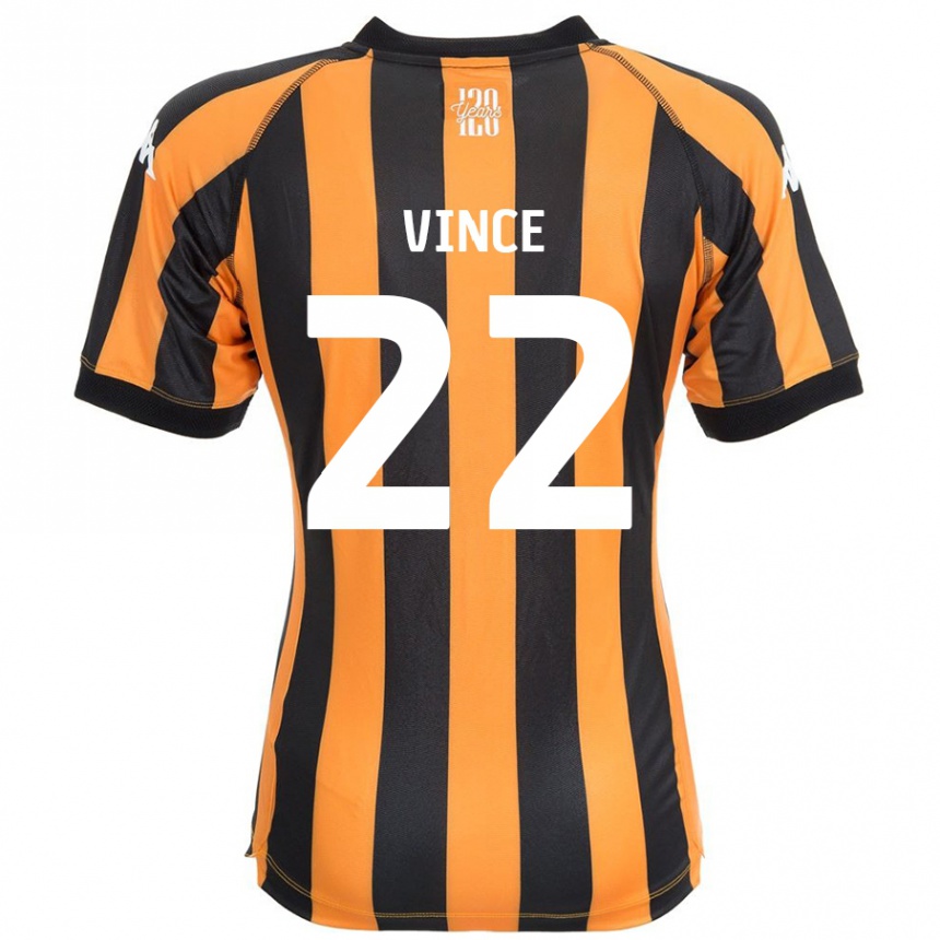 Vyrai Anna Vince #22 Juodasis Gintaras Namų Marškinėliai 2024/25 T-Shirt