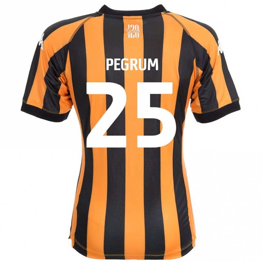 Vyrai Florence Pegrum #25 Juodasis Gintaras Namų Marškinėliai 2024/25 T-Shirt