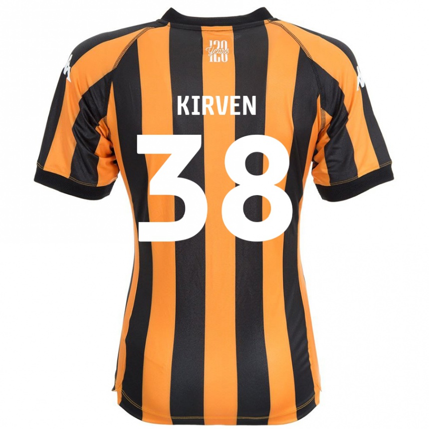 Vyrai Tess Kirven #38 Juodasis Gintaras Namų Marškinėliai 2024/25 T-Shirt