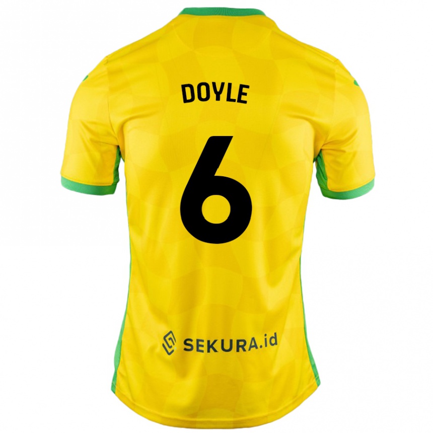 Vyrai Callum Doyle #6 Geltona Žalia Namų Marškinėliai 2024/25 T-Shirt