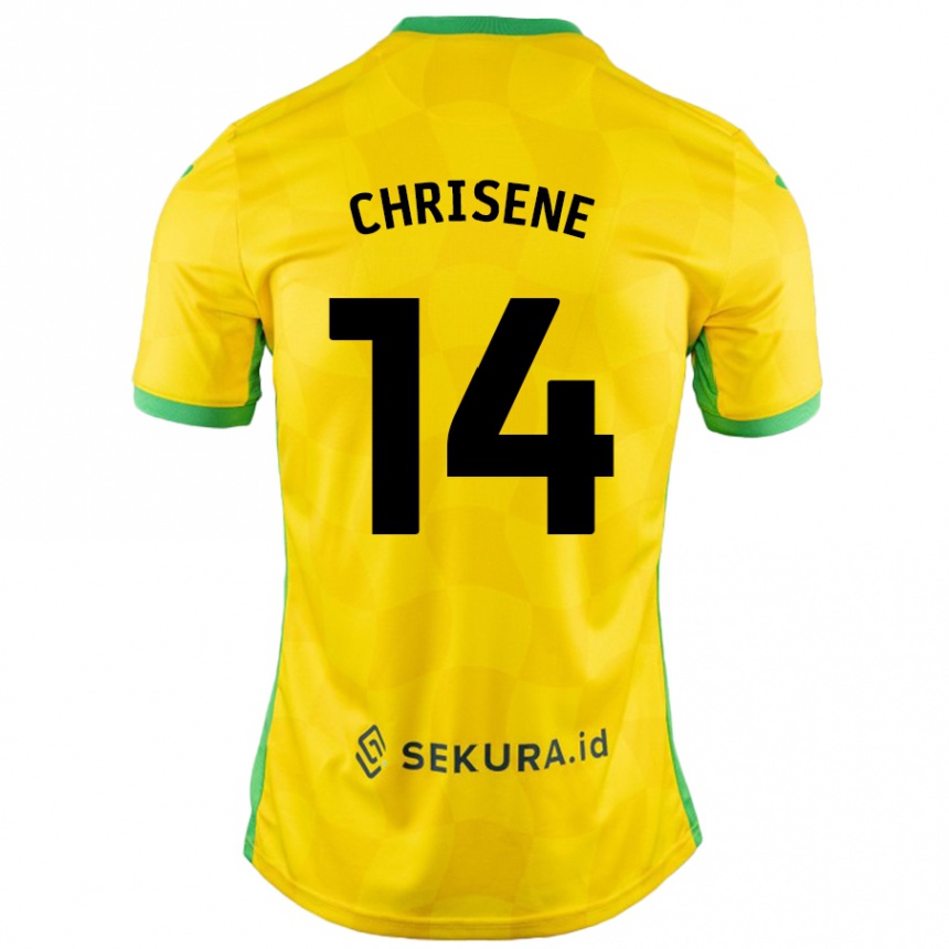 Vyrai Ben Chrisene #14 Geltona Žalia Namų Marškinėliai 2024/25 T-Shirt